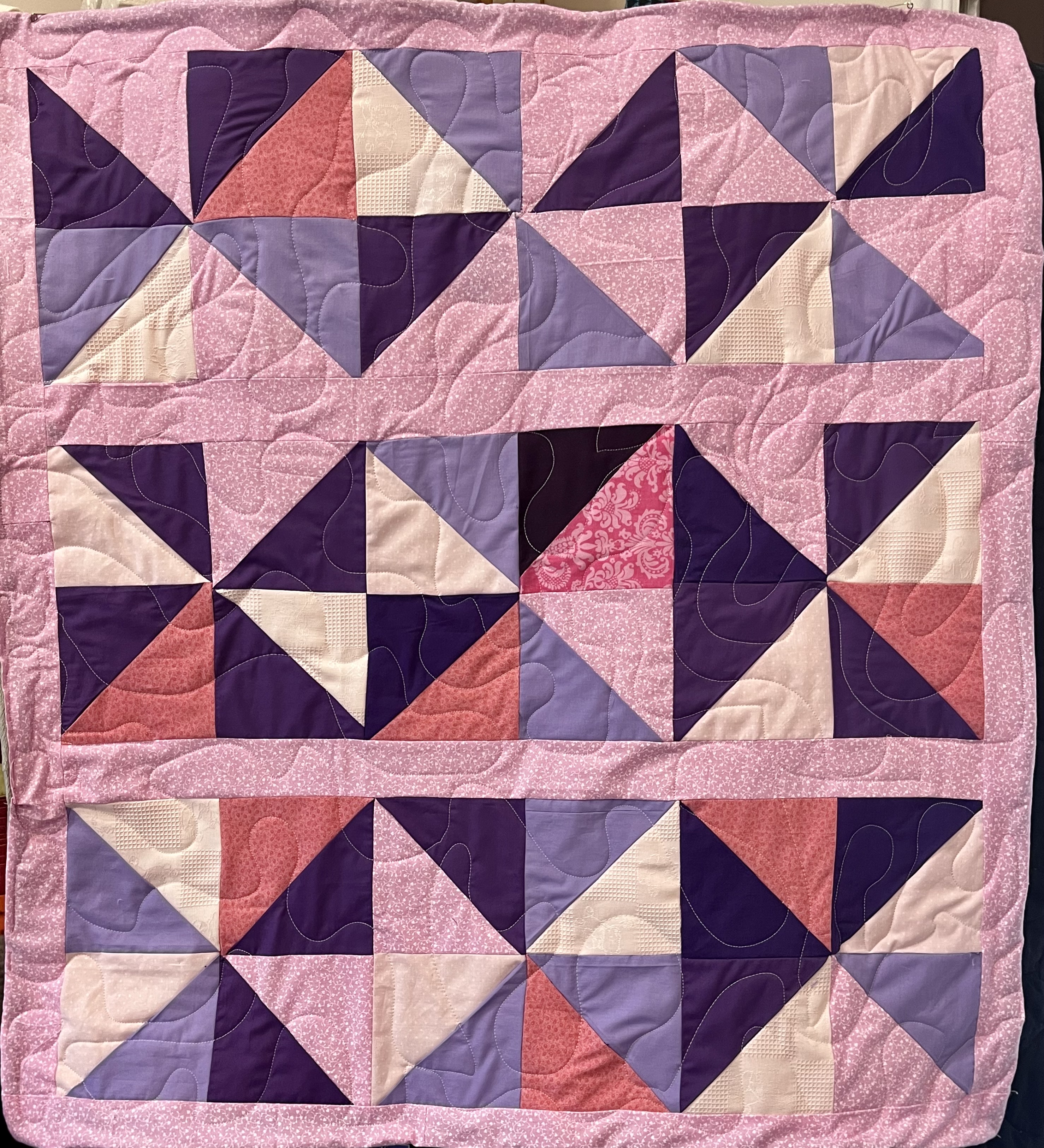 Baby quilt — handmade work by Umi’s Comfort