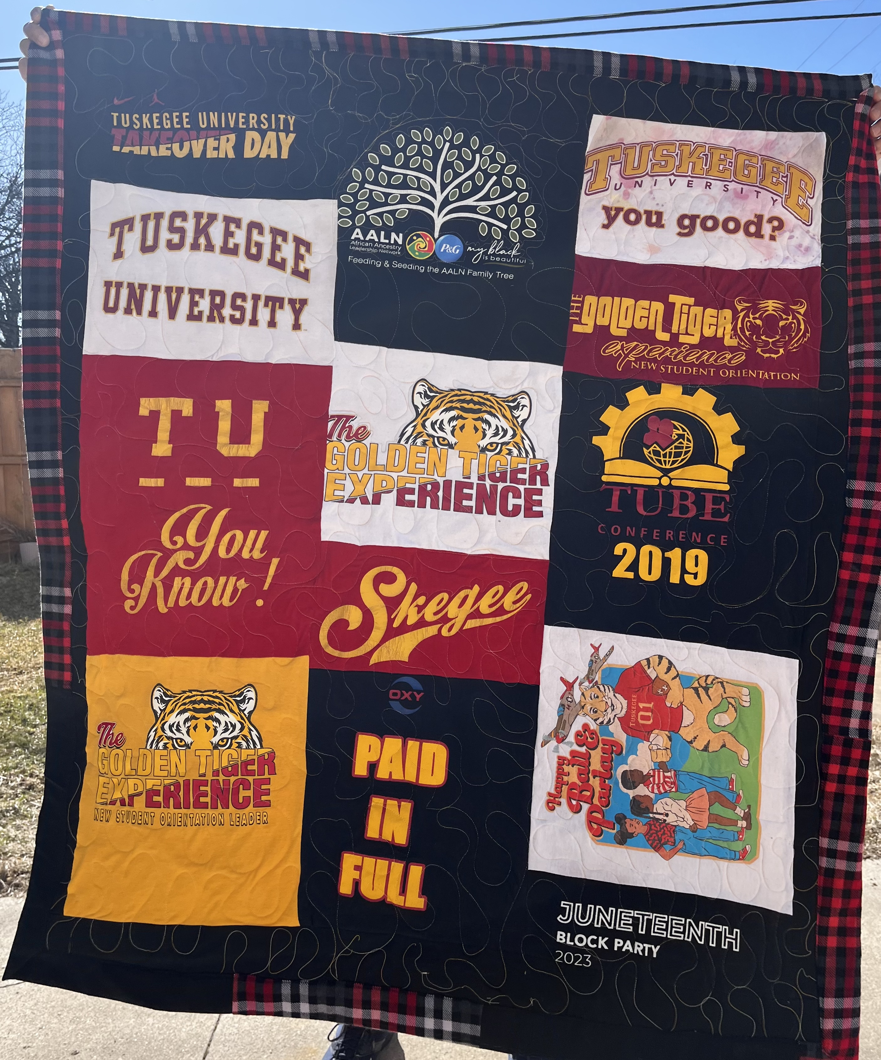 Keepsake quilt — handmade memory work