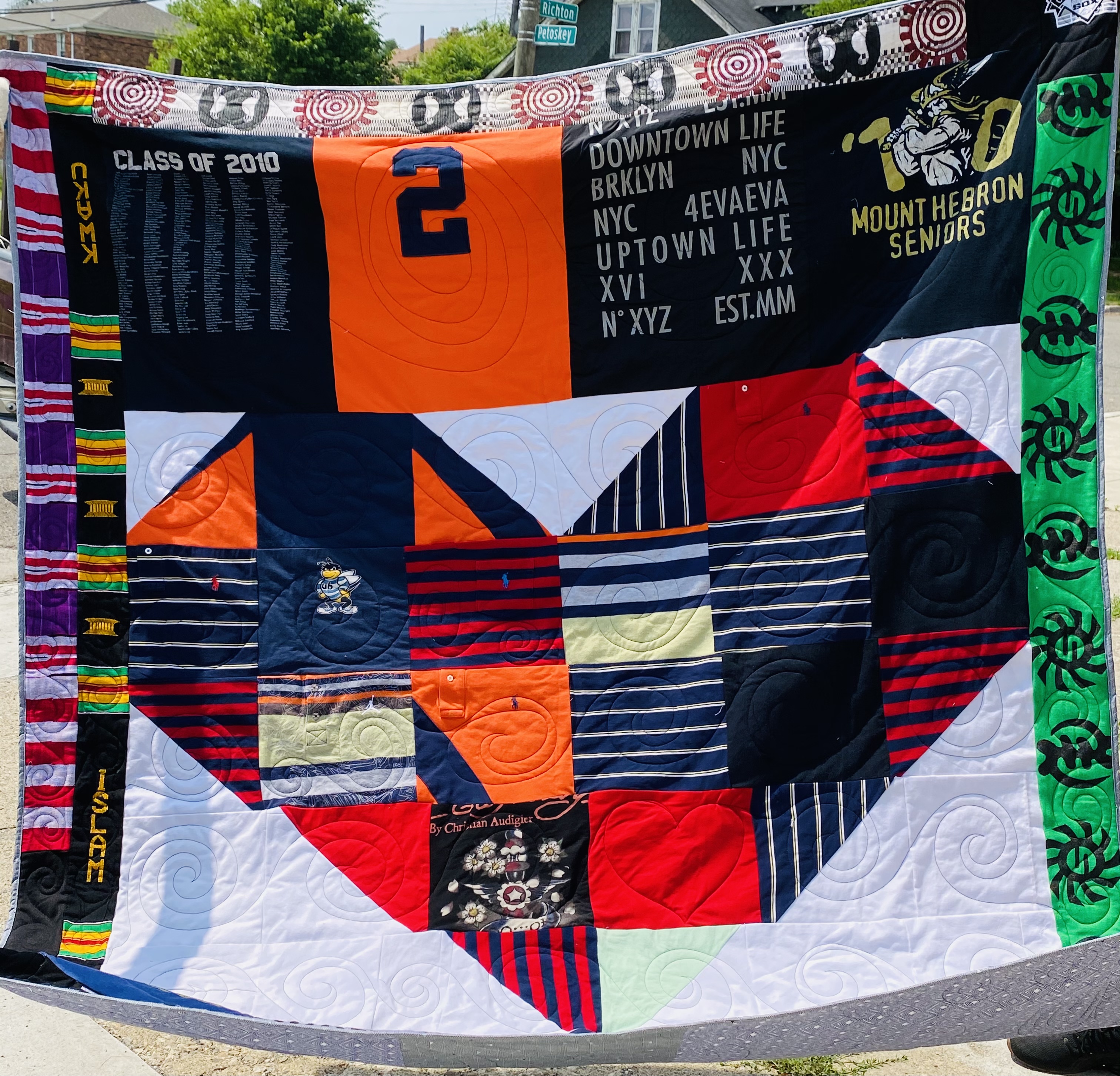 Memory quilt process — created quilt